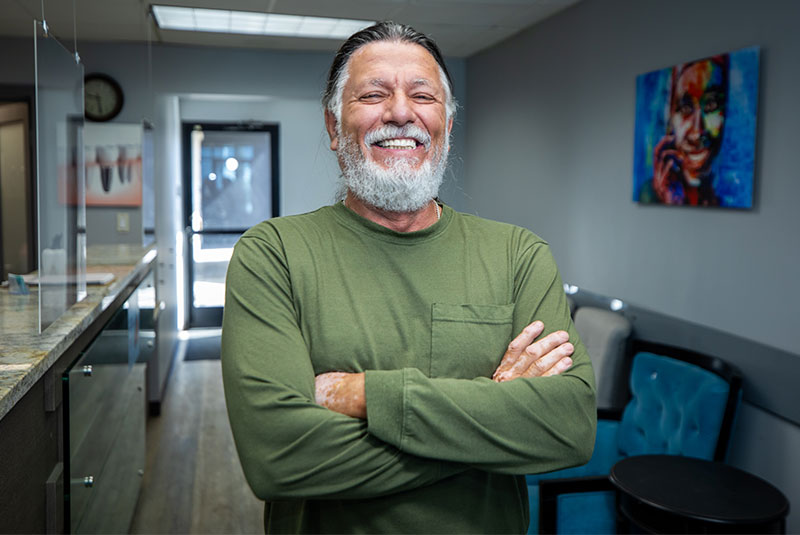 patient smiling