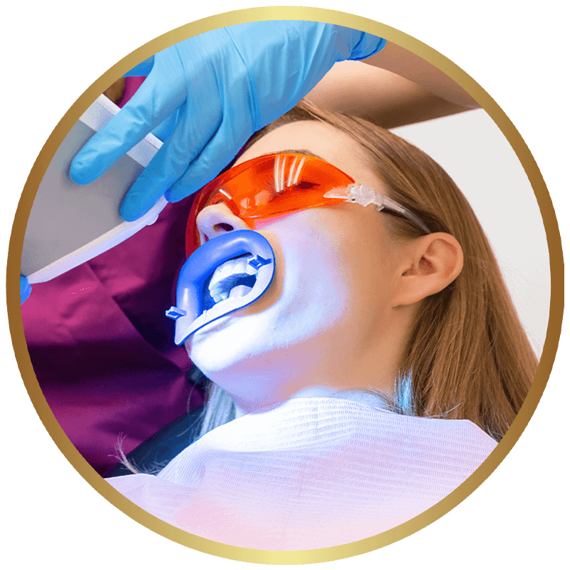 whitening dental patient